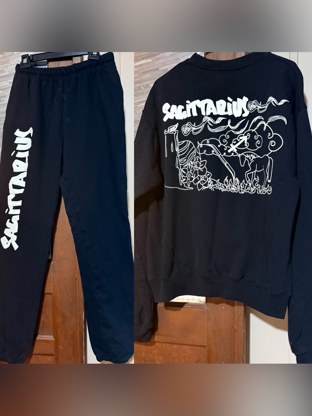 Good American Sagittarius Black Sweat Set